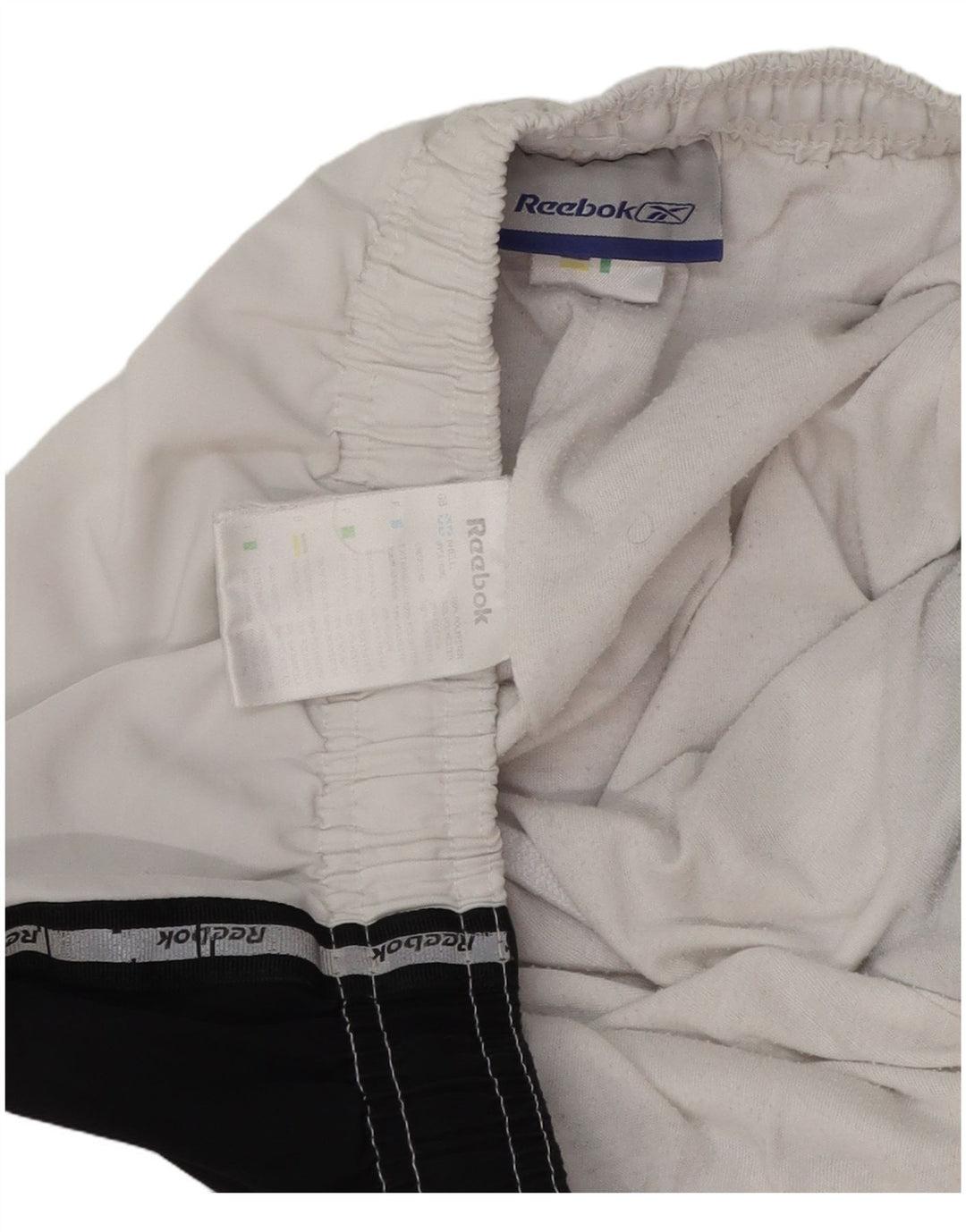 Reebok muške grafičke hlače za trenirku srednje bijele boje od poliestera