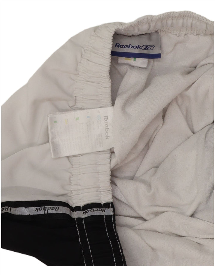 Reebok muške grafičke hlače za trenirku srednje bijele boje od poliestera