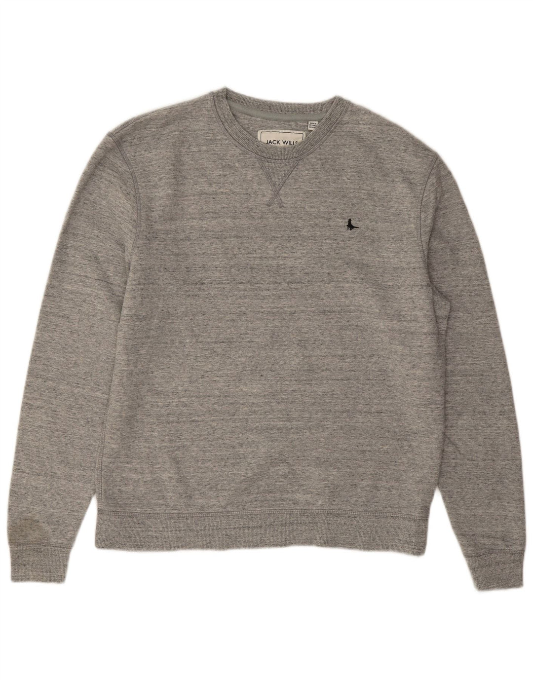 Jack Wills Muška majica s kratkim rukavima, srednje sivi flekasti pamuk