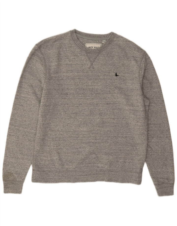 Jack Wills Muška majica s kratkim rukavima, srednje sivi flekasti pamuk