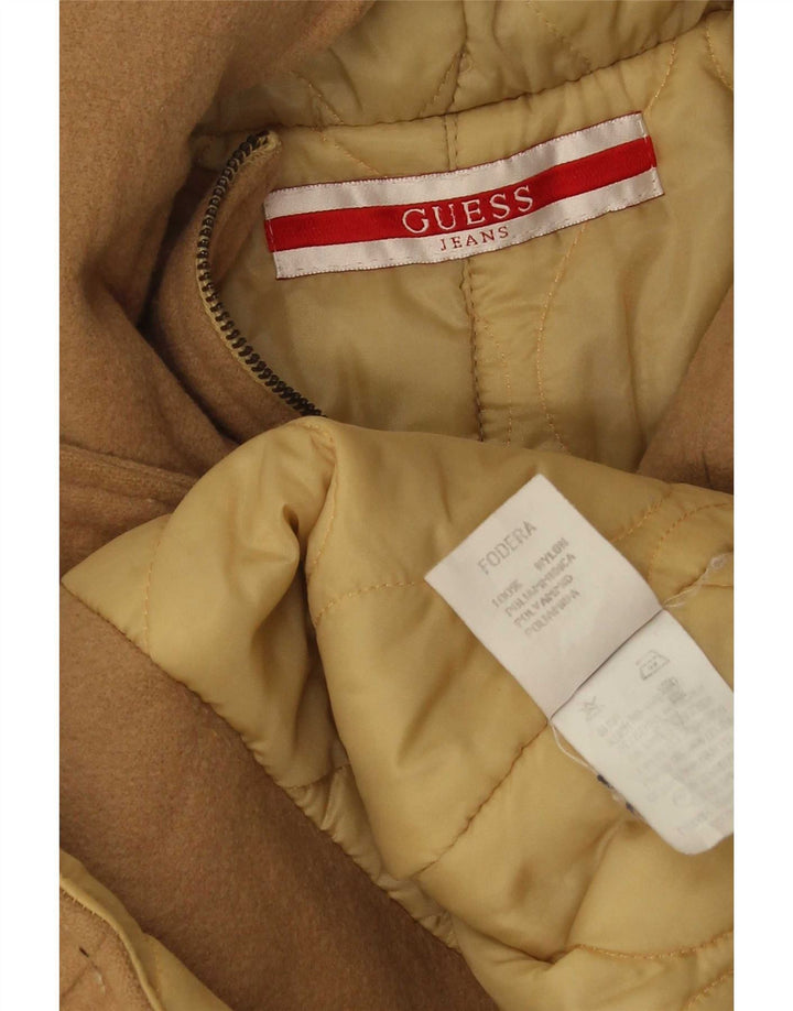 Guess ženska jakna parka s kapuljačom UK 14 veliki bež najlon
