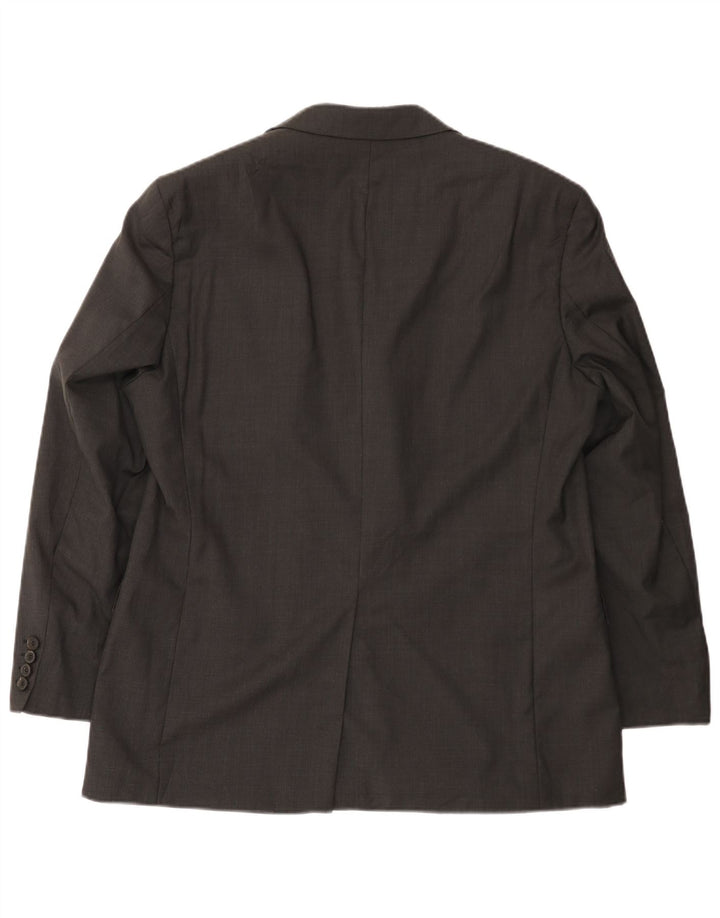 Hugo Boss Mens 3 Button Blazer Jacket UK 40 Large Grey Wool