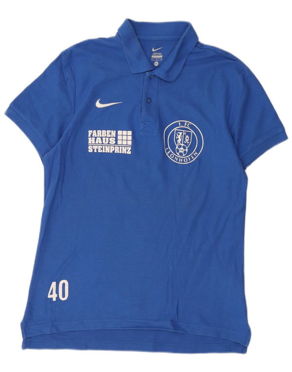 Nike muška polo majica FC Leonhofen srednje plavi pamuk