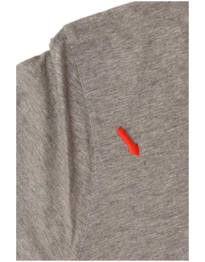 Quiksilver Mens Regular Fit Graphic T-Shirt Top Medium Grey Cotton