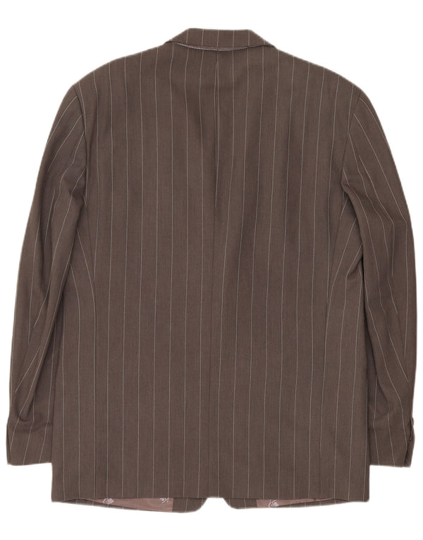 KENZO muška jakna sa 3 gumba IT 50 Large Grey Pinstripe Wool