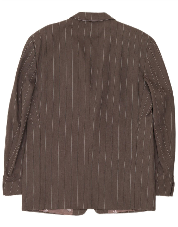 KENZO muška jakna sa 3 gumba IT 50 Large Grey Pinstripe Wool
