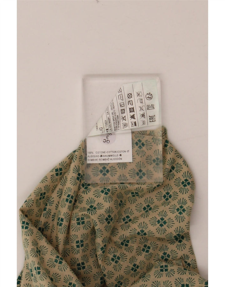 BENETTON muška košulja velika zelena cvjetna pamuk