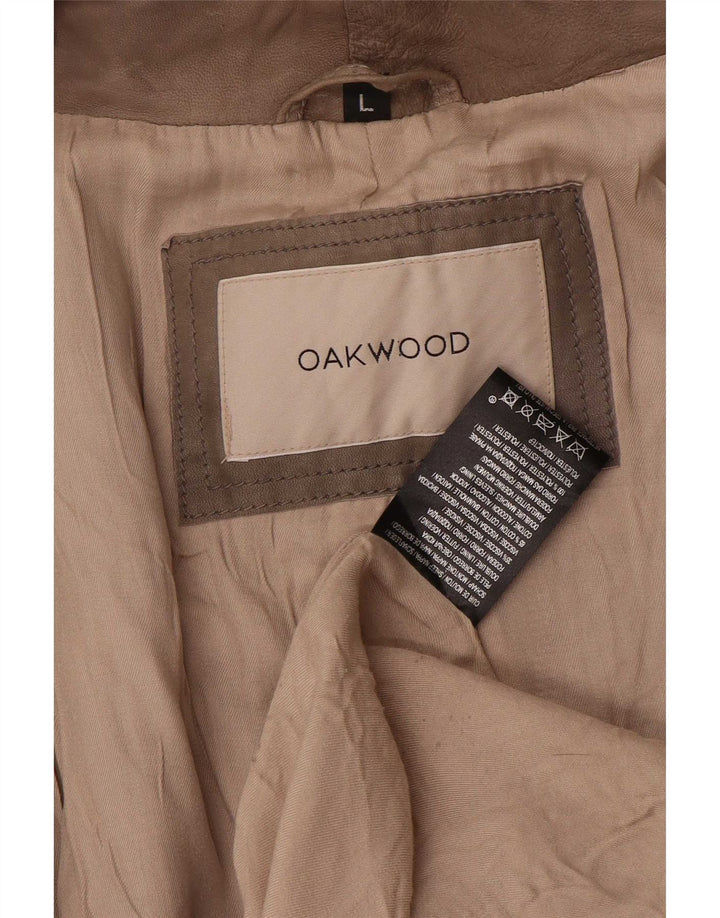 Ženska kožna jakna Oakwood UK 14 velika siva