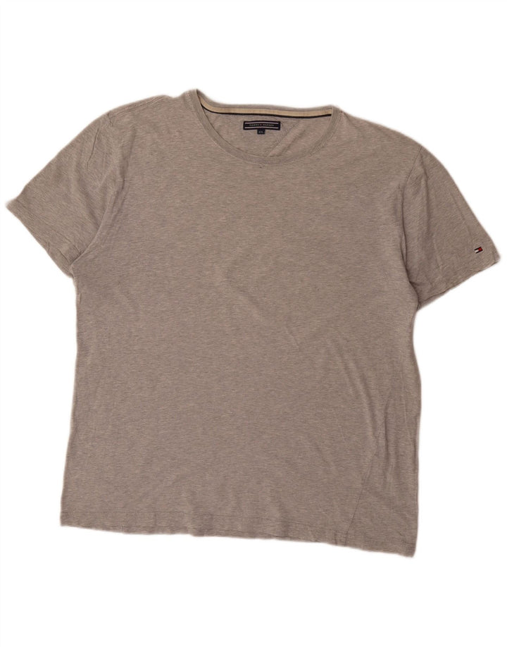 TOMMY HILFIGER Mens T-Shirt Top 2XL Grey