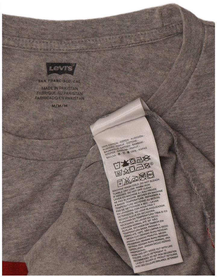 Levi's muška majica kratkih rukava s grafičkim motivima, srednje sivi flekasti pamuk