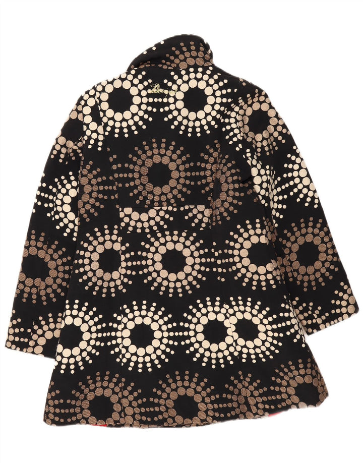 Desigual ženski kaput EU 44 XL crni geometrijski poliester