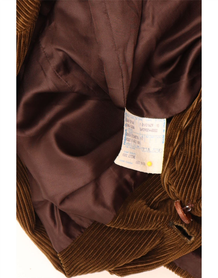 Velluto Duca Visconti ženska jakna od samta s 2 gumba IT 48 XL kaki