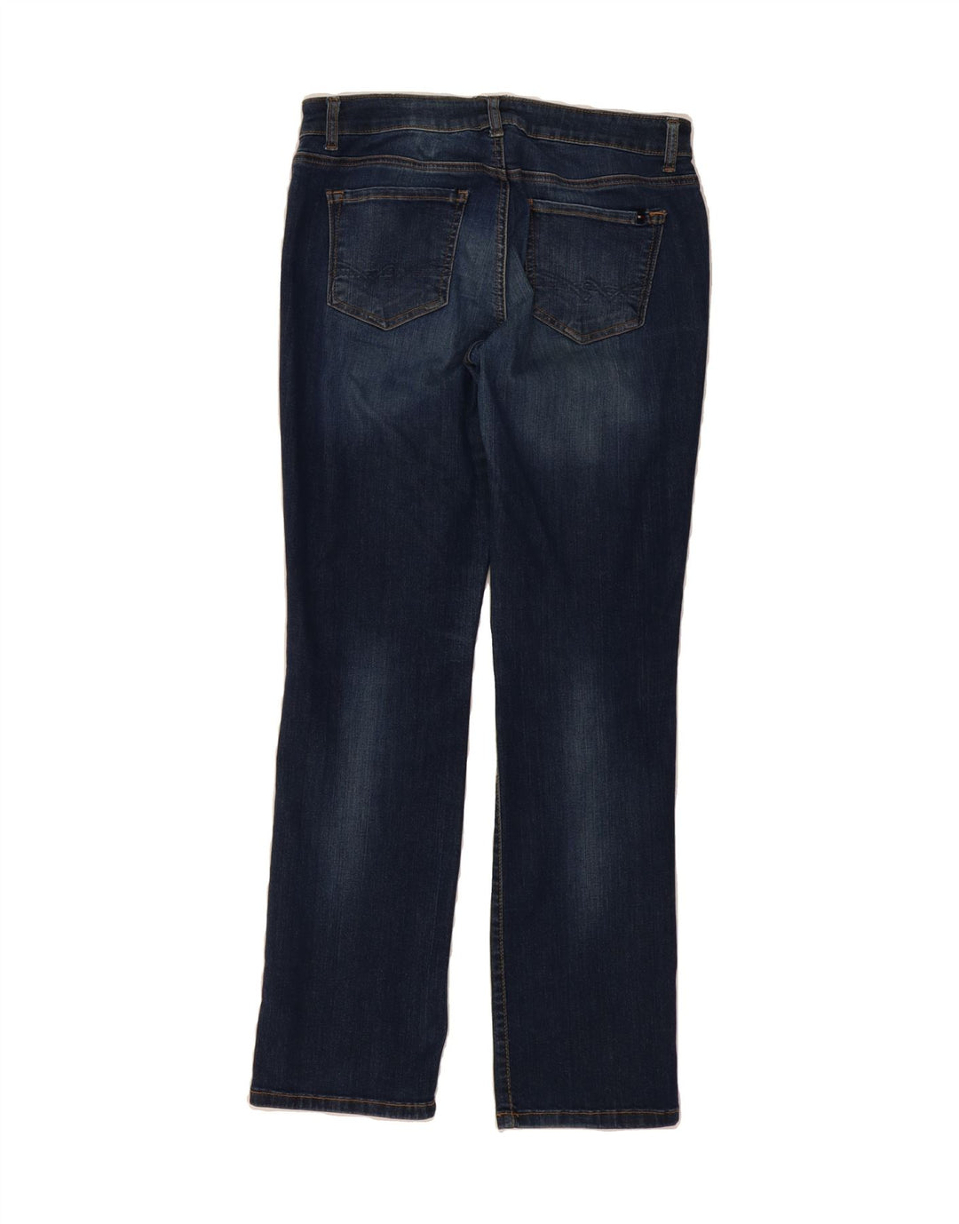 TOMMY HILFIGER Womens Straight Jeans US 8 Medium W30 L31 Navy Blue Vintage Tommy Hilfiger and Second-Hand Tommy Hilfiger from Messina Hembry 
