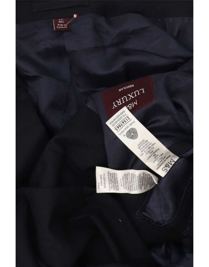 Marks & Spencer muška jakna sa 2 gumba UK 44 2XL tamnoplava nova vuna