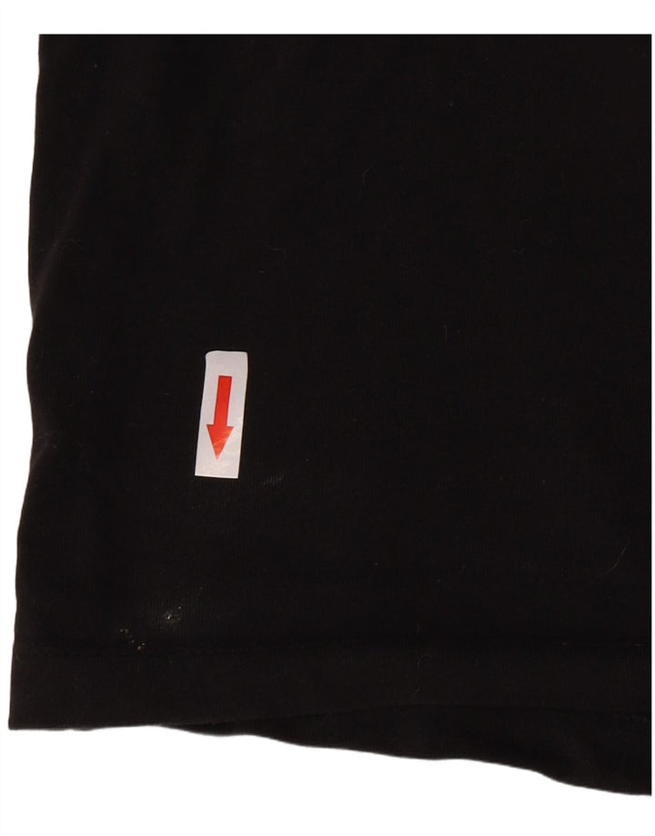 Adidas ženski kratki grafički prsluk UK 12 srednje crne boje