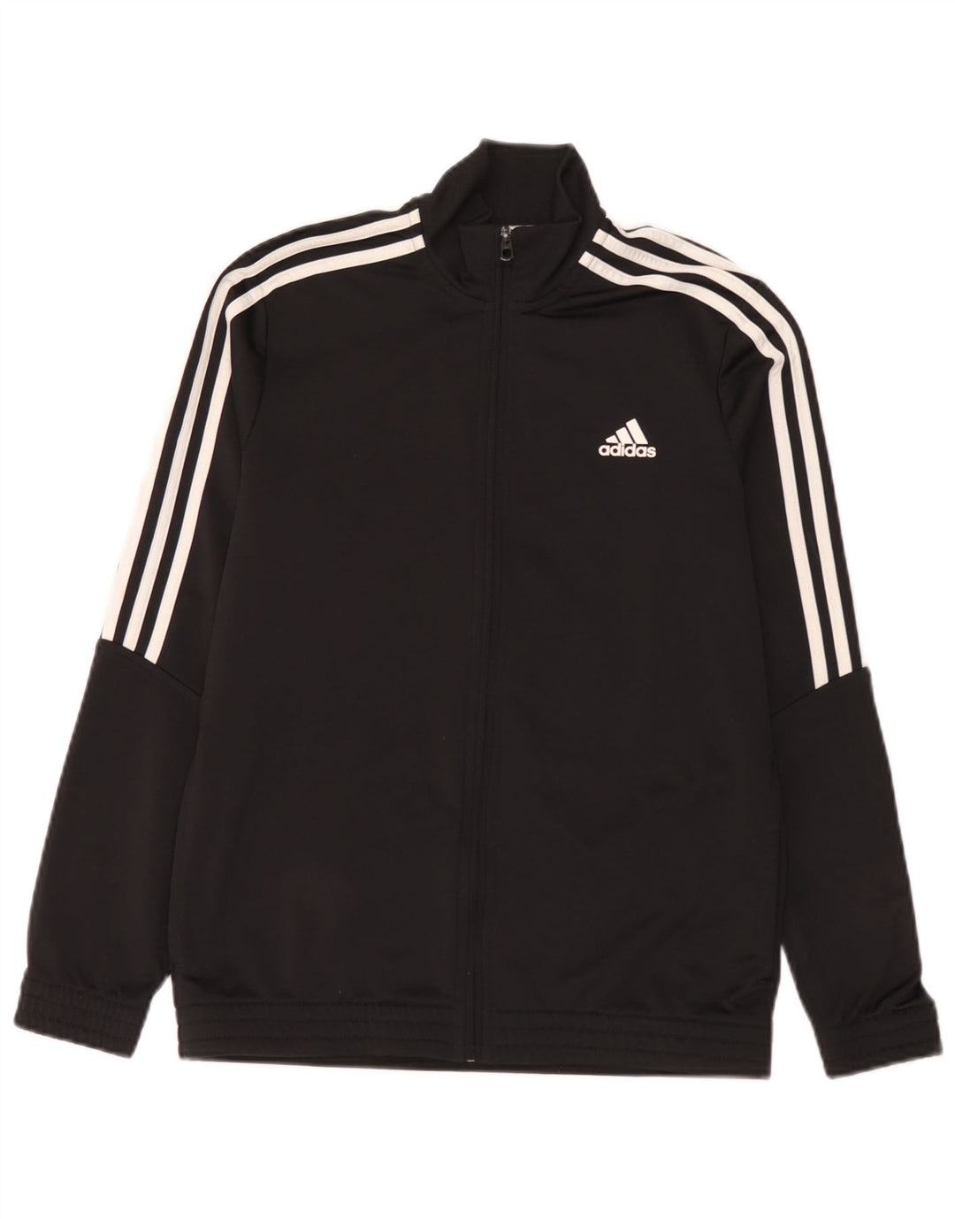 Gornja jakna od trenirke Adidas za dječake 13-14 godina, crni poliester