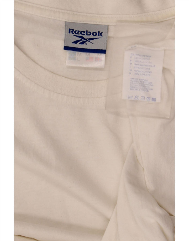 Reebok muška majica kratkih rukava Srednje bijeli pamuk