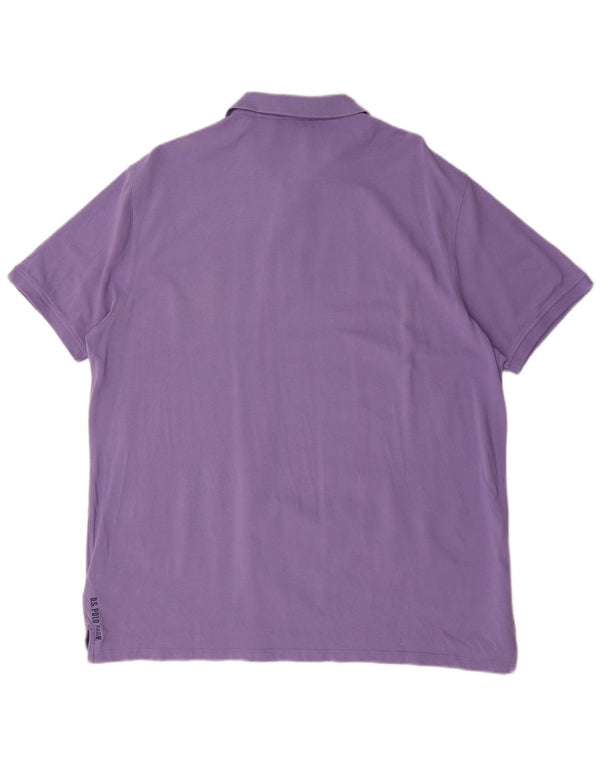 U.S. Polo Assn. Mens Polo Shirt 3XL Purple Cotton