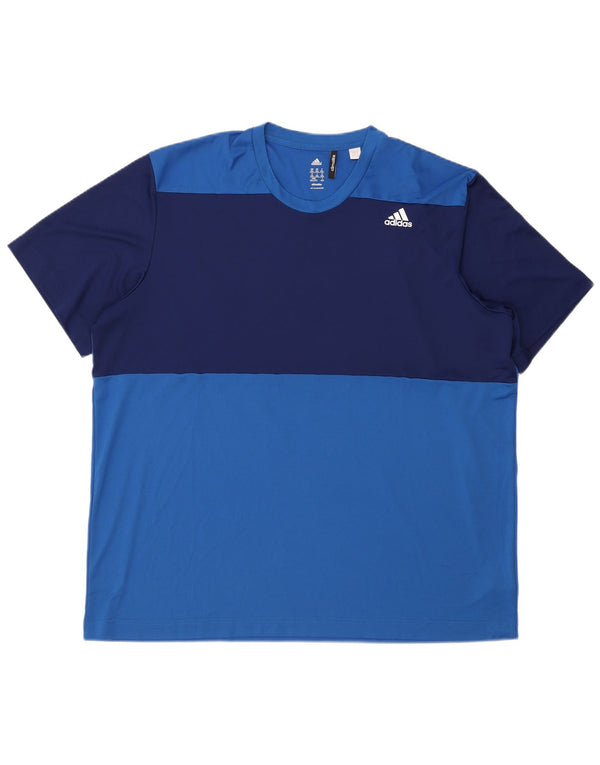 Adidas muška majica Climalite Top 2XL poliester plave boje