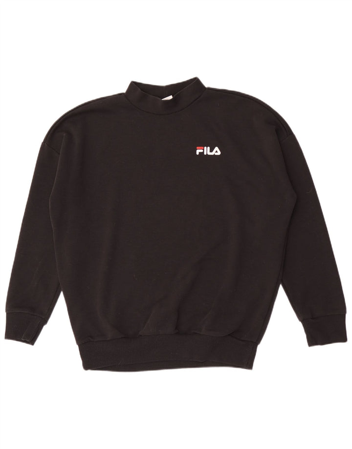 Fila muška majica slobodnog kroja Mali crni poliester