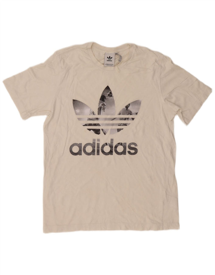 Adidas muška majica kratkih rukava s grafičkim motivima, srednji bijeli pamuk