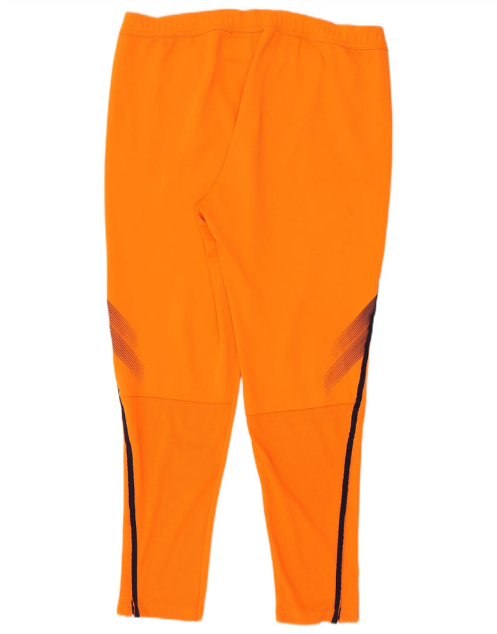 ADIDAS muške hlače za trenirku Climalite XL poliester narančaste boje