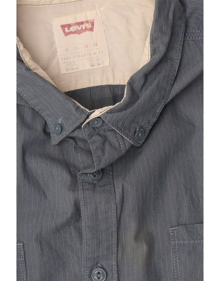 Levi's muška košulja XL pamuk na sive pruge