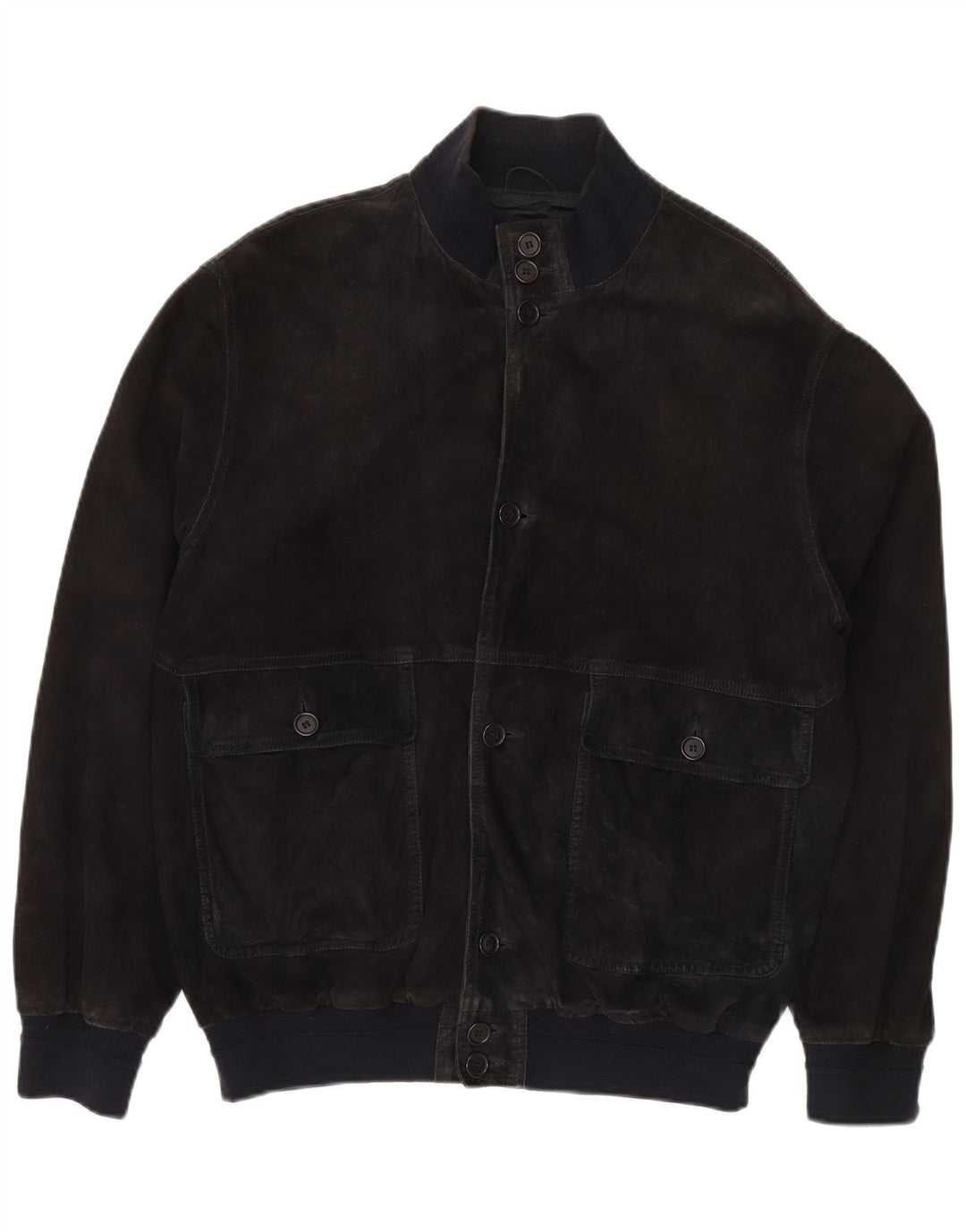 VINTAGE muška bomber jakna od brušene kože IT 52 XL tamnoplava koža