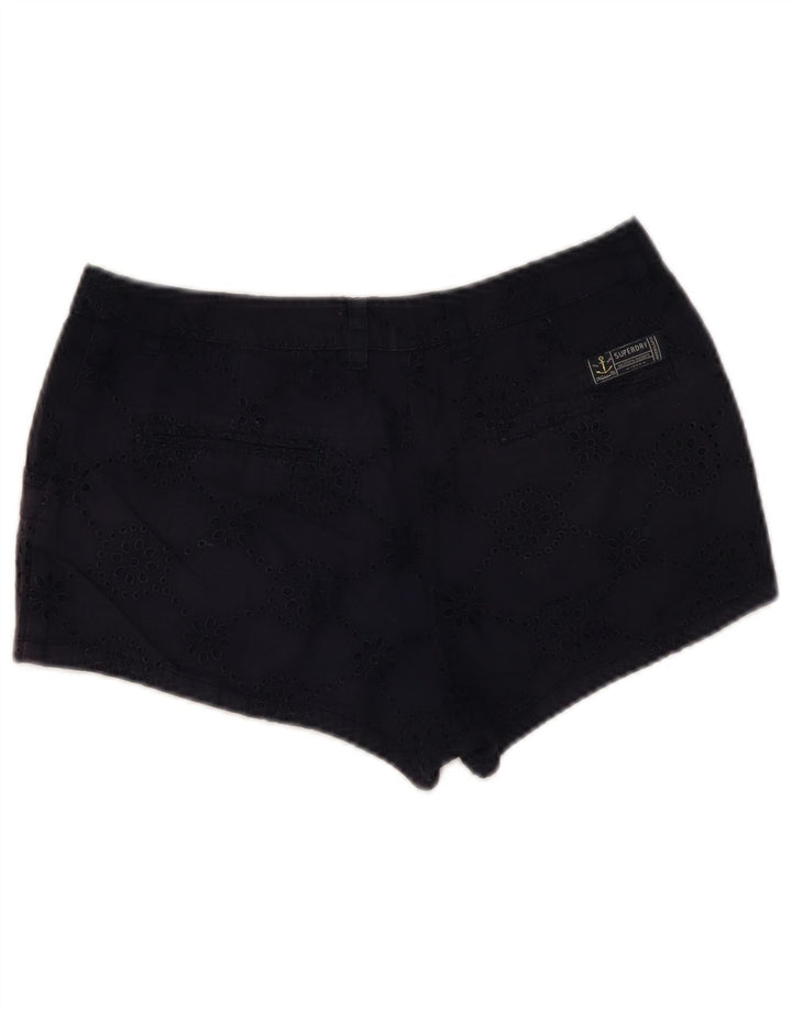 Superdry ženske vruće hlačice male W27 tamnoplave cvjetne