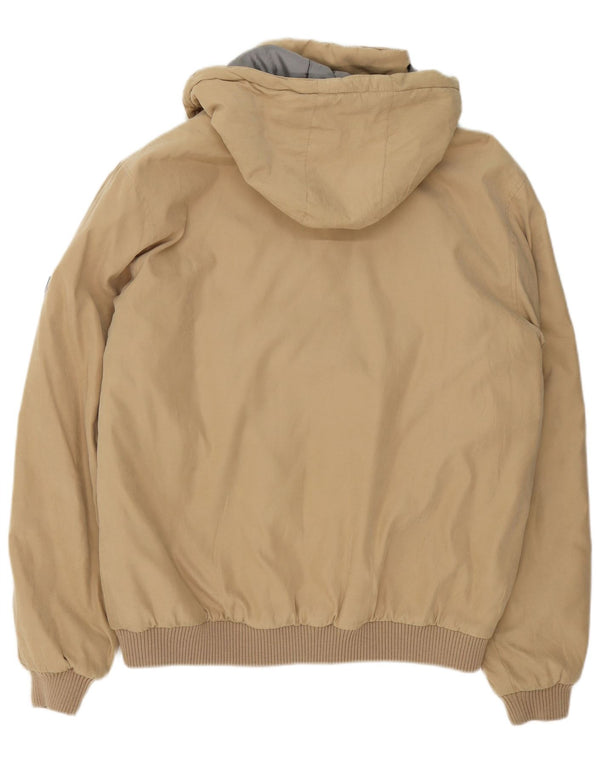 Slam muška bomber jakna s kapuljačom UK 42 XL bež poliester
