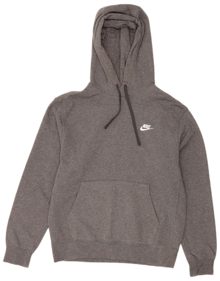 NIKE muška majica s kapuljačom srednje sivi pamuk