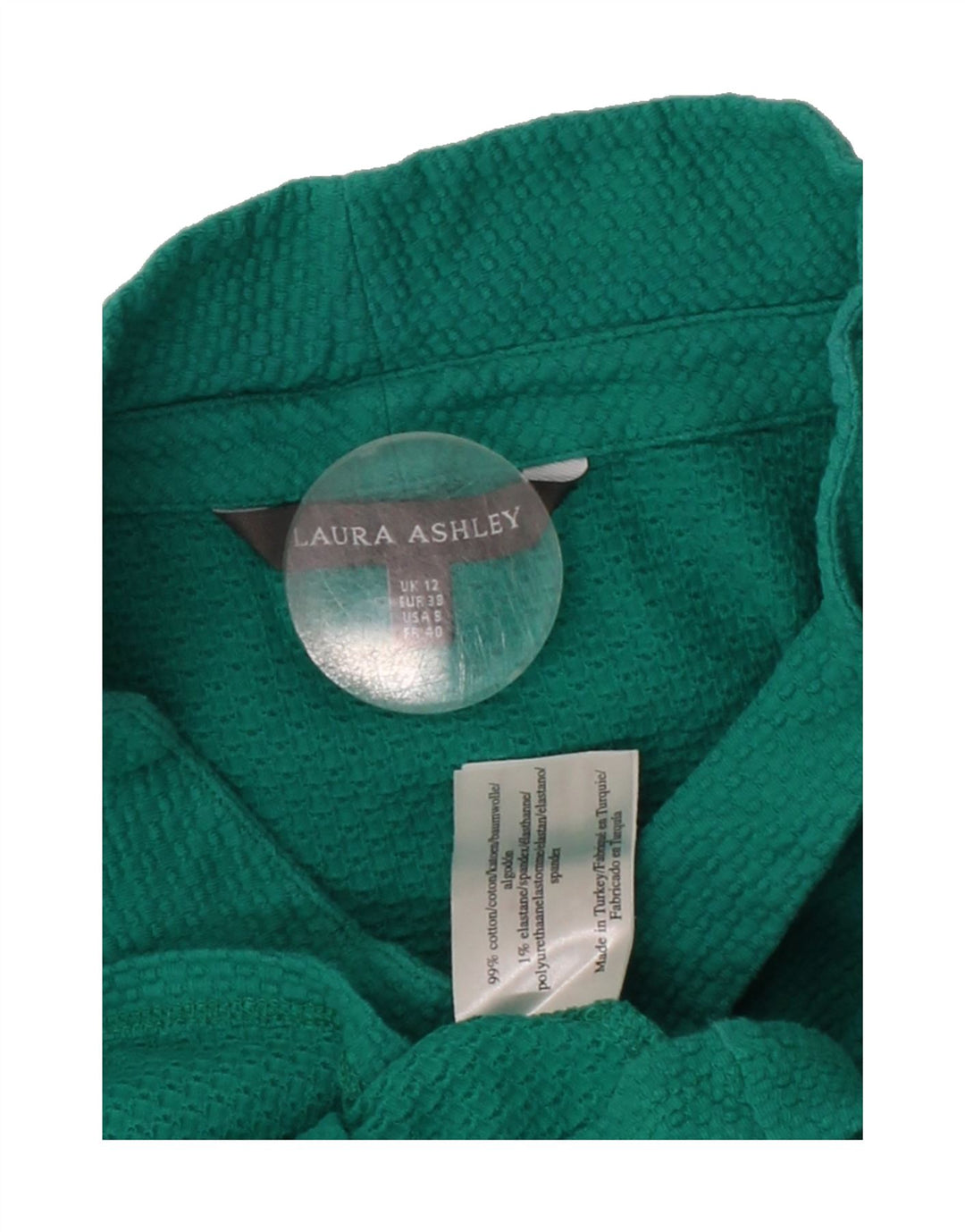 LAURA ASHLEY Womens Turtle Neck Jumper Sweater UK 12 Medium Green Vintage Laura Ashley and Second-Hand Laura Ashley from Messina Hembry 