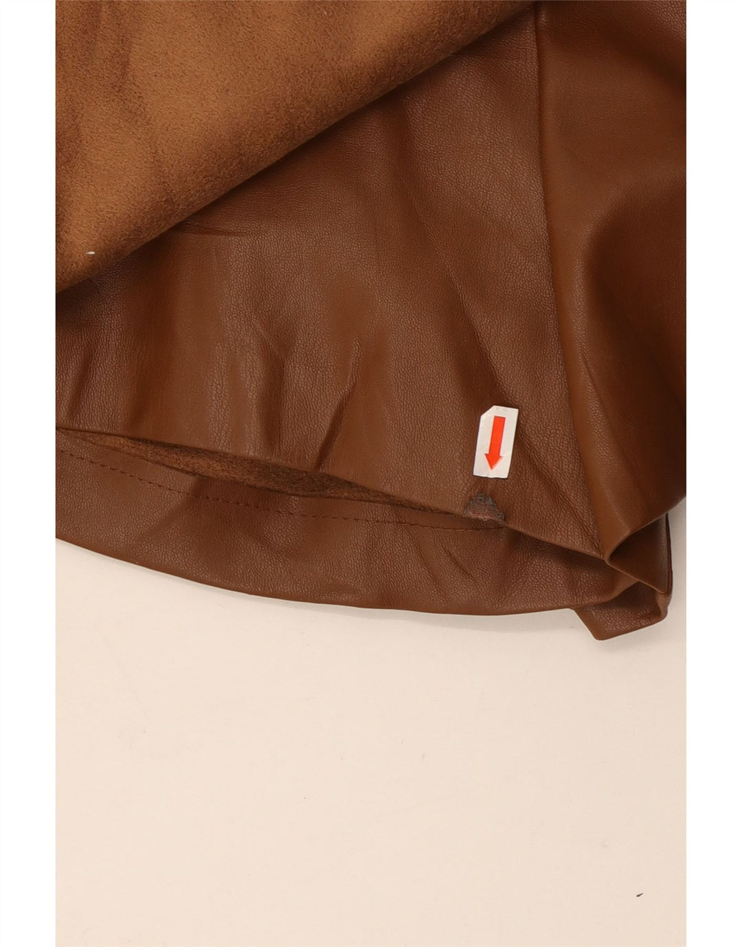 ZARA ženske kratke hlače od umjetne kože XS W25 smeđi poliester