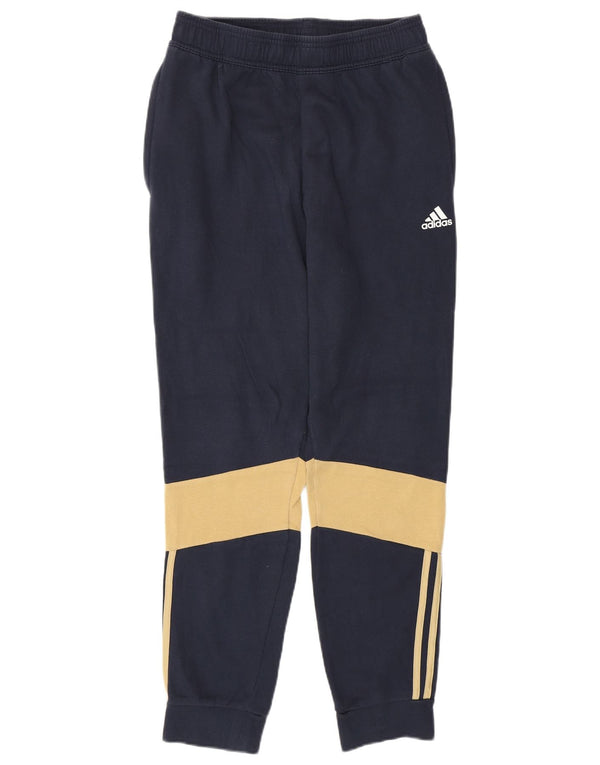 ADIDAS Muške trenirke Hlače Joggers Male tamnoplave pamučne blokove
