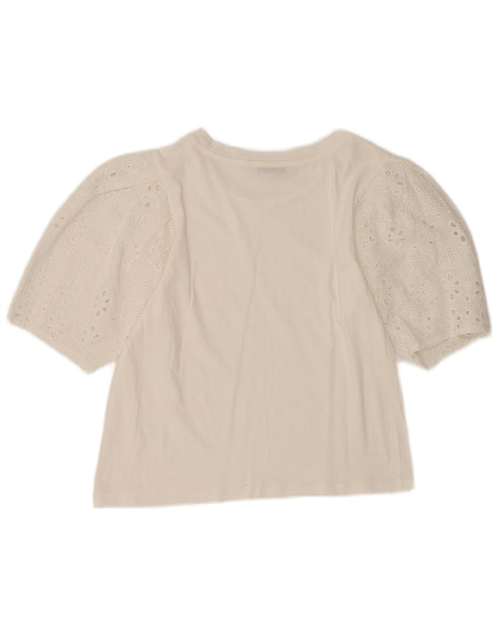 Zara ženski gornji dio kratke bluze UK 10 Small White