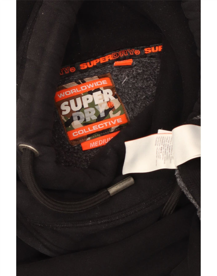 SUPERDRY muška majica s kapuljačom Srednje crni pamuk
