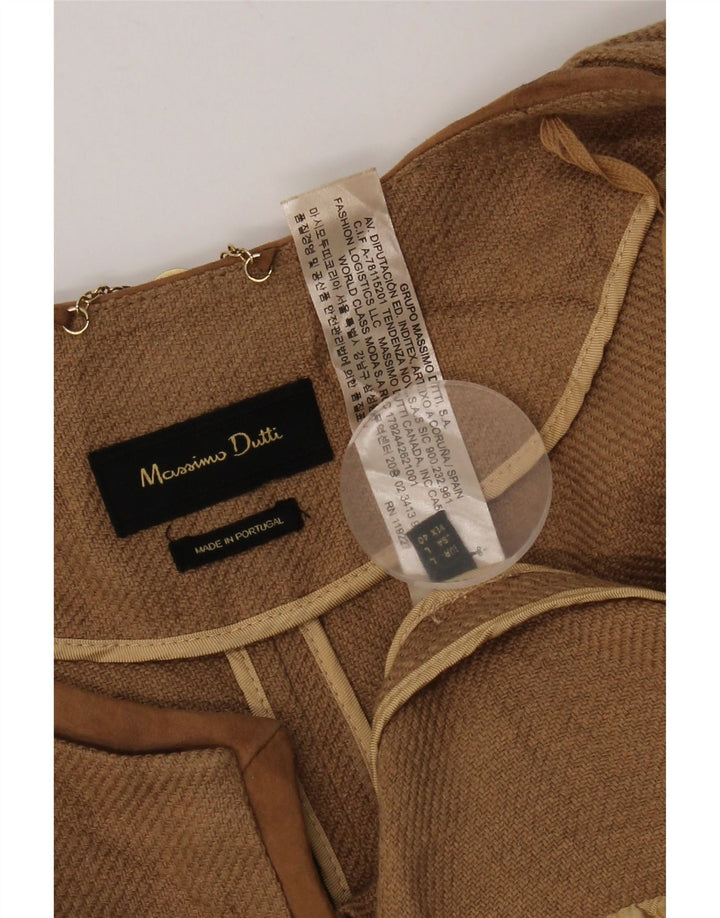 Massimo Dutti Ženska jakna s otvorenim sakoom 3/4 rukava UK 16 Large Brown Lane