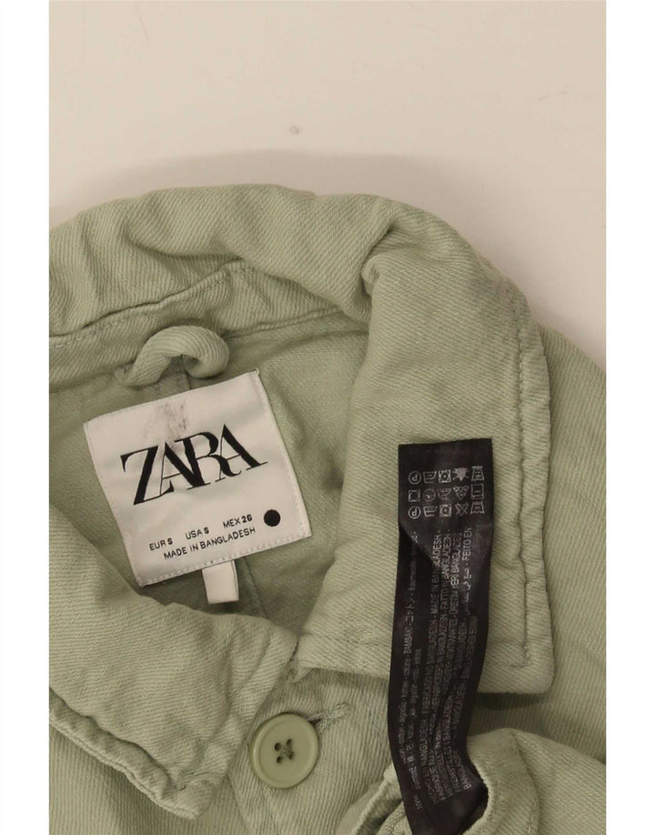 Zara muška pomoćna jakna UK 36 Mala zelena pamuk