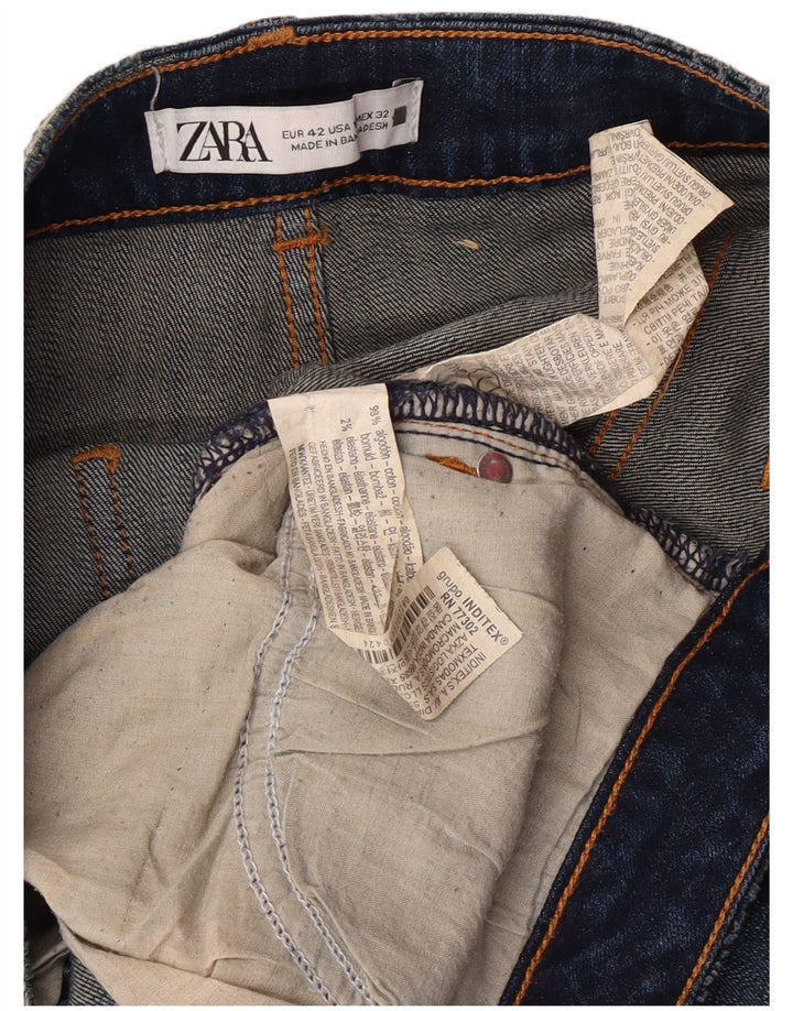 Zara ženske uske traperice EU 42 Large W32 L28 Blue Cotton Classic
