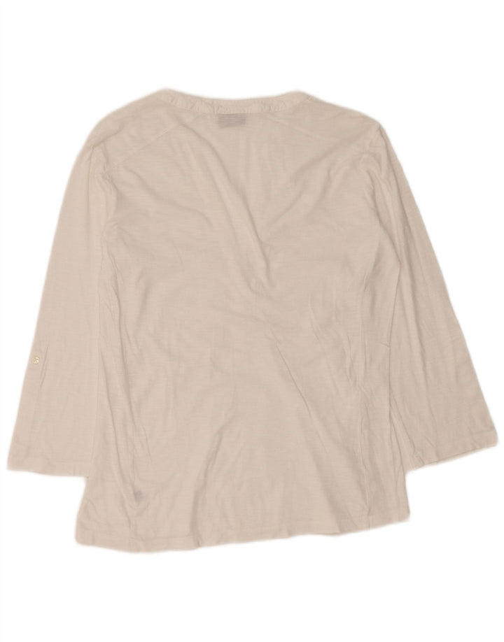 NAPAPIJRI Ženski gornji dio bluze 3/4 rukava UK 10 Mali bijeli cvjetni