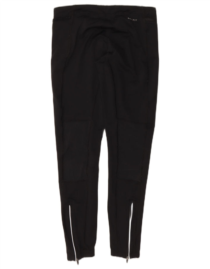 Nike Ženske Dri Fit Leggings UK 12 Srednje crni poliester