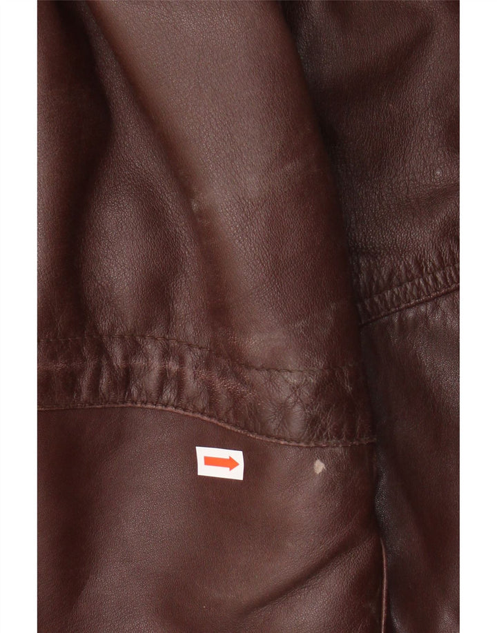 SARDAR muška kožna jakna UK 42 XL smeđa koža