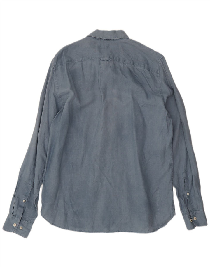 Timberland muška uska košulja srednje plave boje