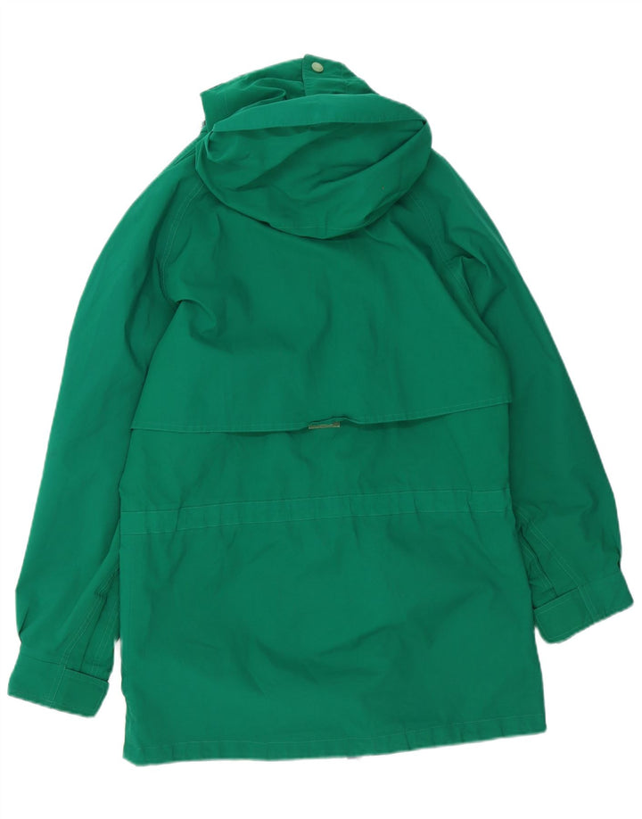 Muška kišna jakna s kapuljačom Eddie Bauer UK 36 mali zeleni poliester