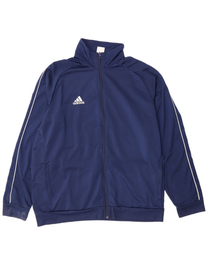 Adidas muška trenirka gornja jakna 2XL tamnoplavi poliester