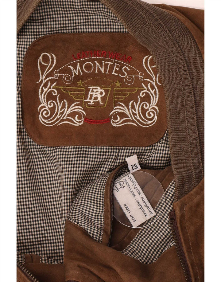 Montes muška bomber jakna od antilopa EU 52 XL smeđa koža