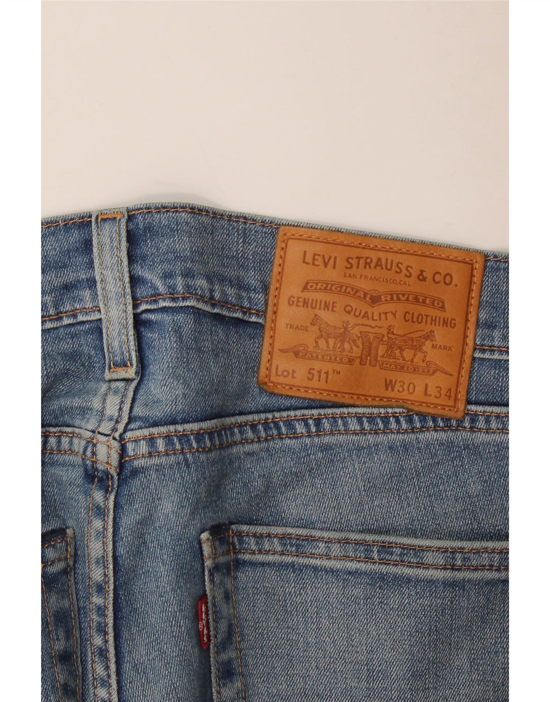 Levi's ženske 511 uske traperice W30 L30 plavi pamuk