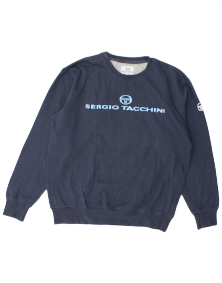 SERGIO TACCHINI Muška trenirka s grafičkim motivima Srednji tamnoplavi pamuk