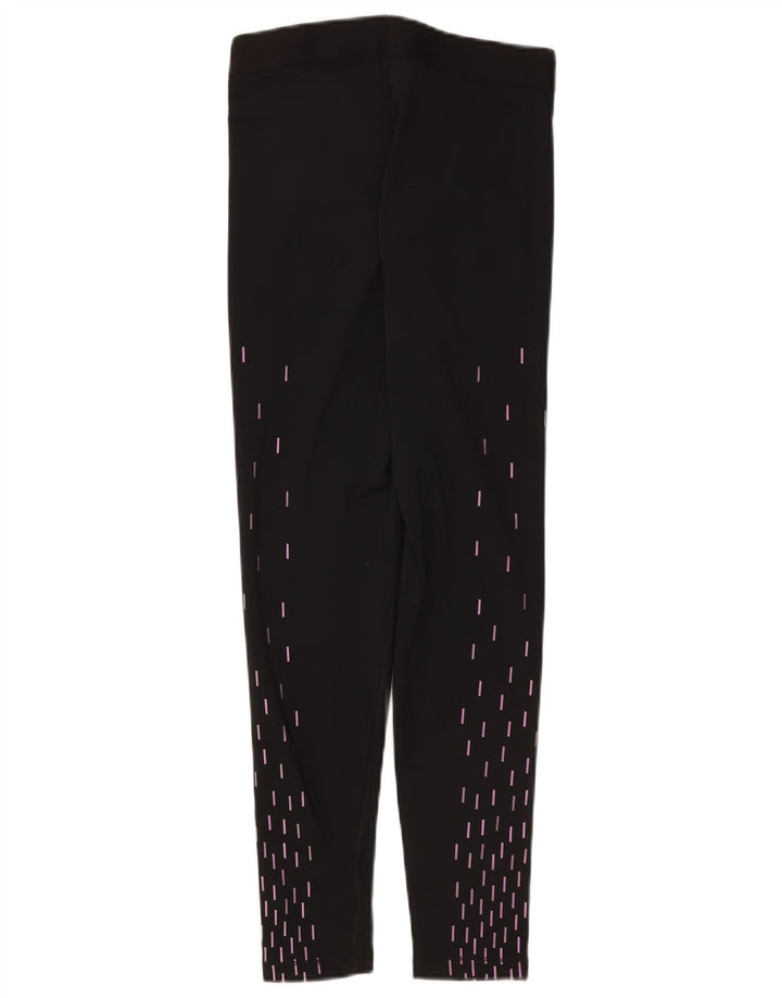 Nike Ženske Dri Fit Graphic Leggings UK 12 Medium Black Geometric