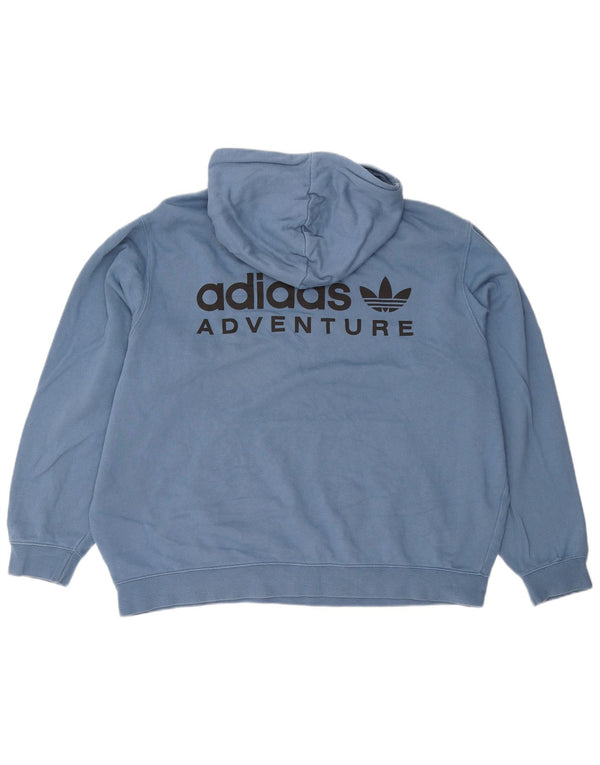 ADIDAS muška majica s kapuljačom Adventure Graphic 2XL plavi pamuk